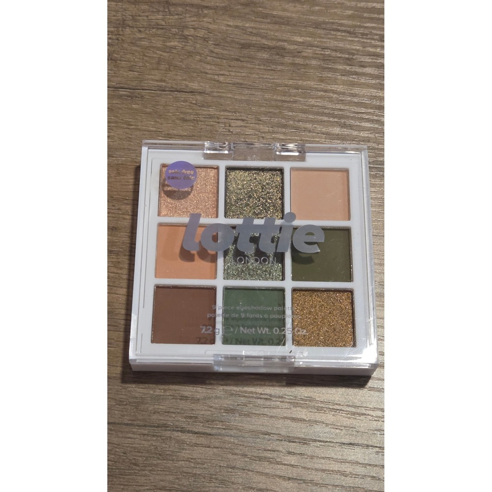 Lottie London The Olives 9 Piece Eyeshadow Palette Green Gold Brown LMP028 NEW